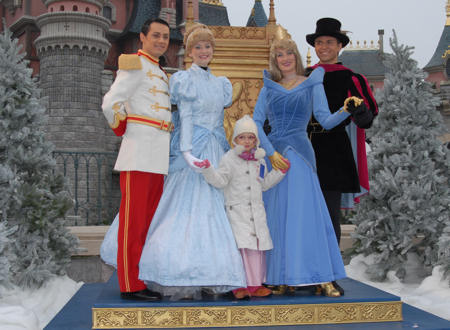 Amy Sue mit Prinzen und Prinzessinnen