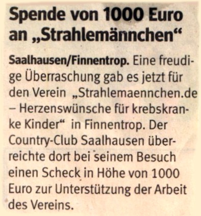 Spende Country Club Saalhausen